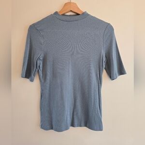Ribbed Mock Neck Top